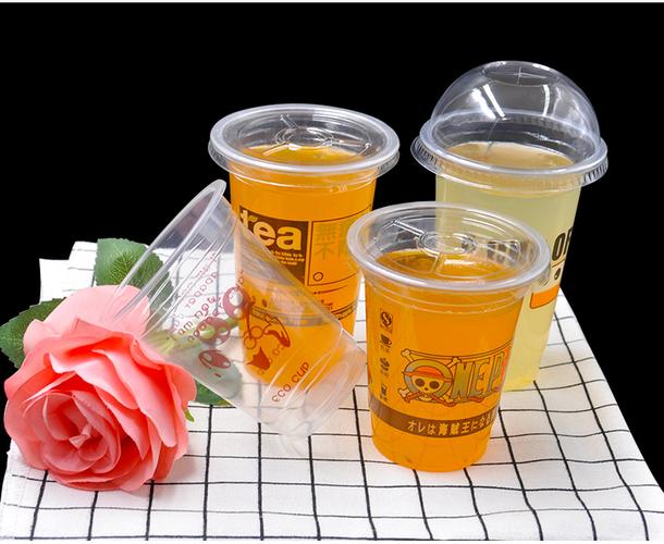全能包装解决方案 包邮81口径280/320ml一次性冷热饮料打包塑料杯，珍珠奶茶豆浆皆相宜